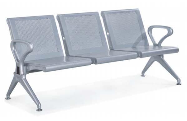 3-Seat All-Metal Public Waiting Chair